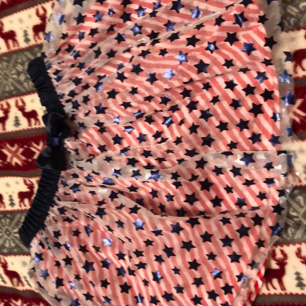 The girls size small fourth of July festival skirt